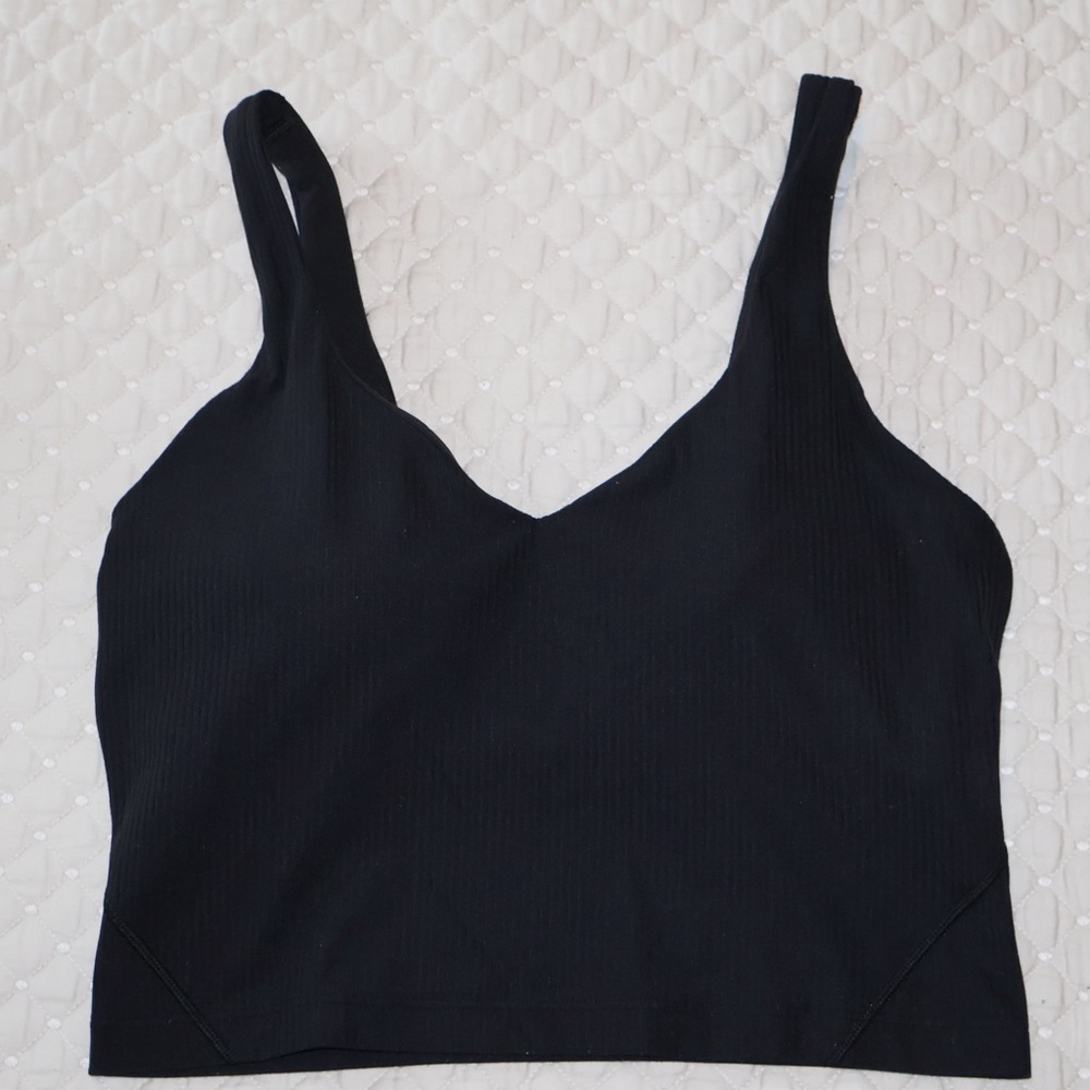 Lululemon Athletica Black Ribbed Align Tank